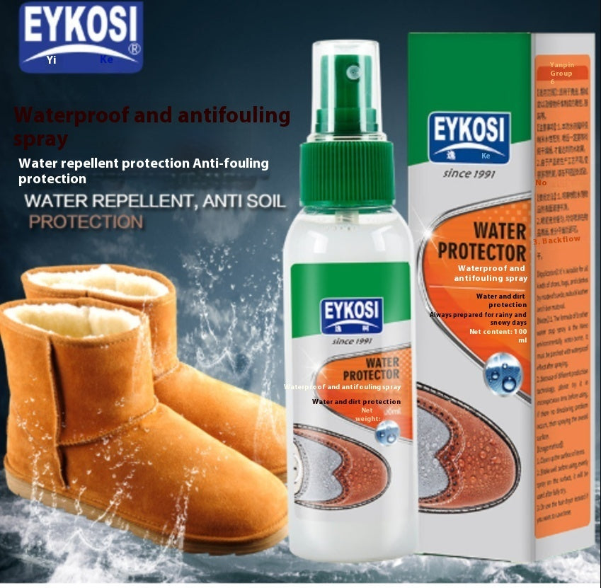 Waterproof spray shoe cleaner